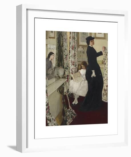 Harmony in Green and Rose - The Music Room-James McNeill Whistler-Framed Premium Giclee Print