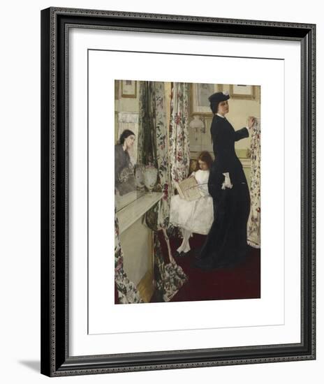 Harmony in Green and Rose - The Music Room-James McNeill Whistler-Framed Premium Giclee Print