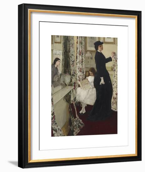 Harmony in Green and Rose - The Music Room-James McNeill Whistler-Framed Premium Giclee Print