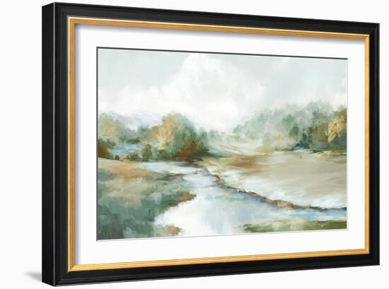 Harmony of Green Hues-Luna Mavis-Framed Art Print