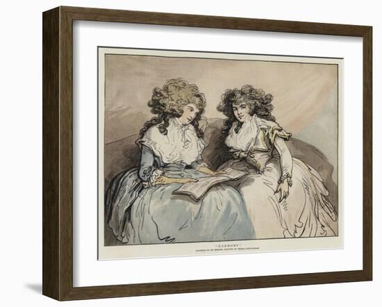 Harmony-Thomas Rowlandson-Framed Giclee Print