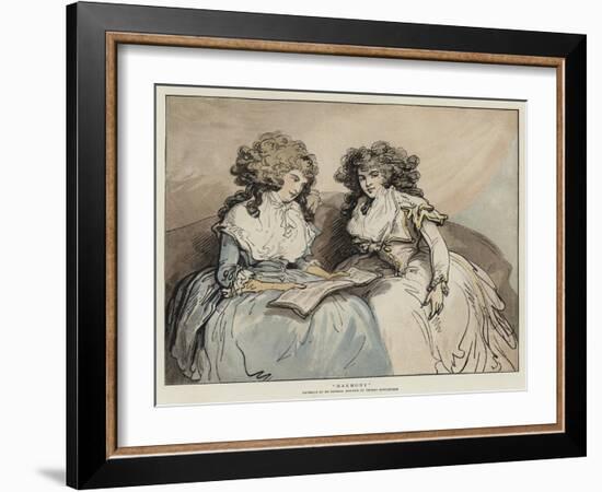 Harmony-Thomas Rowlandson-Framed Giclee Print