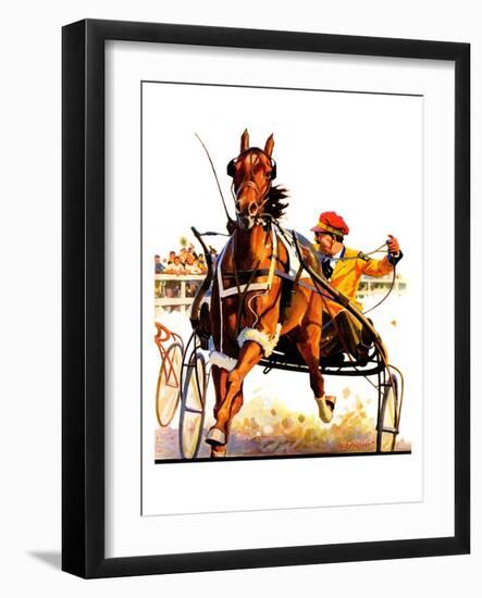 "Harness Race,"August 17, 1935-Maurice Bower-Framed Giclee Print