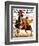 "Harness Race," Saturday Evening Post Cover, August 17, 1935-Maurice Bower-Framed Giclee Print