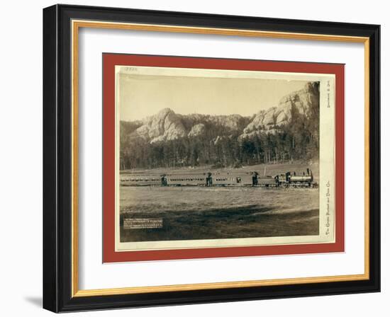 Harney Range. Horseshoe Curve on the B[Urlington] and M[Issouri River] Ry. Near Custer City, S.D-John C. H. Grabill-Framed Giclee Print