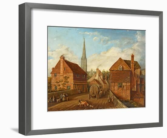 Harnham Bridge-John Gray-Framed Giclee Print