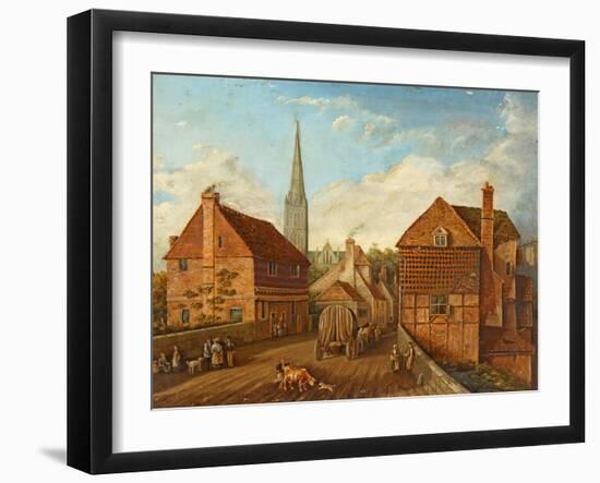 Harnham Bridge-John Gray-Framed Giclee Print