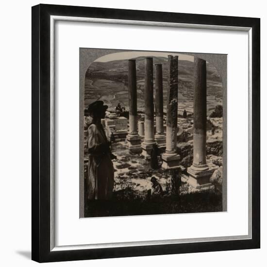 'Harod's Street of Columns, Samaris', c1900-Unknown-Framed Photographic Print