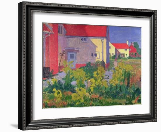 Harold Gilman's House at Letchworth-Spencer Frederick Gore-Framed Giclee Print