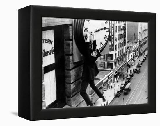 Harold Lloyd. "Safety Last" 1923, Directed by Fred Newmeyer-null-Framed Premier Image Canvas