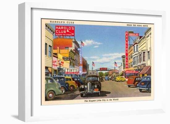 Harold's Club, Reno, Nevada-null-Framed Art Print