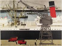 Loading Mails at the Dock in London, 1934-Harold Sandys Williamson-Framed Art Print