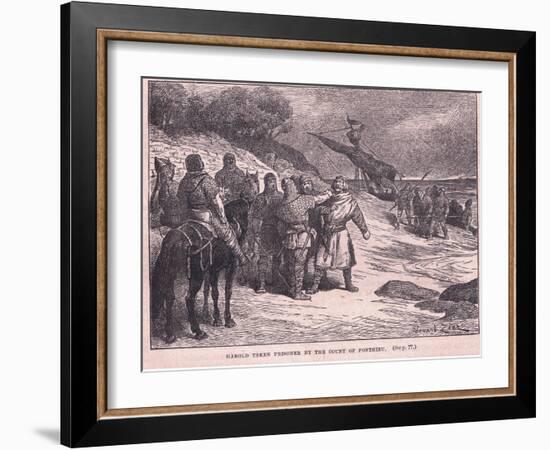 Harold Taken Prisoner by the Count of Ponthieu Ad 1063-Francois Edouard Zier-Framed Giclee Print