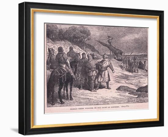 Harold Taken Prisoner by the Count of Ponthieu Ad 1063-Francois Edouard Zier-Framed Giclee Print