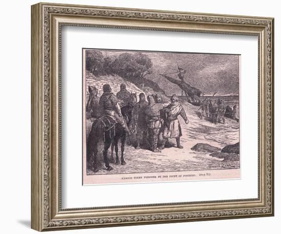 Harold Taken Prisoner by the Count of Ponthieu Ad 1063-Francois Edouard Zier-Framed Giclee Print