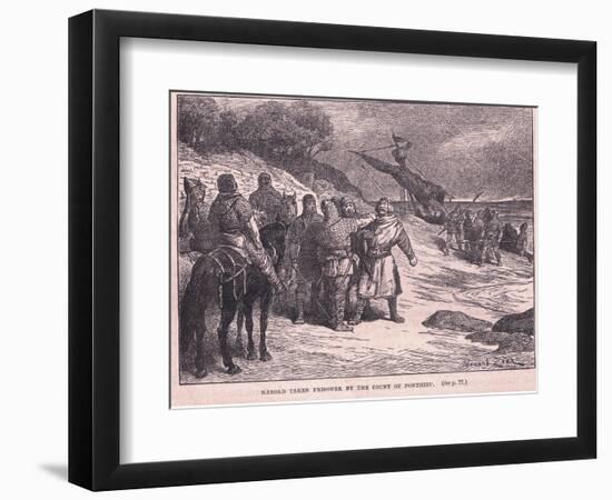 Harold Taken Prisoner by the Count of Ponthieu Ad 1063-Francois Edouard Zier-Framed Giclee Print