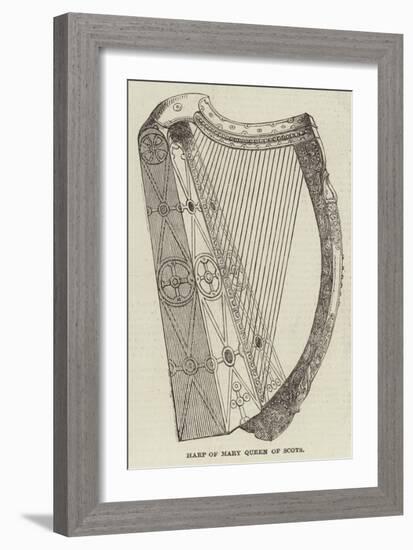 Harp of Mary Queen of Scots-null-Framed Giclee Print