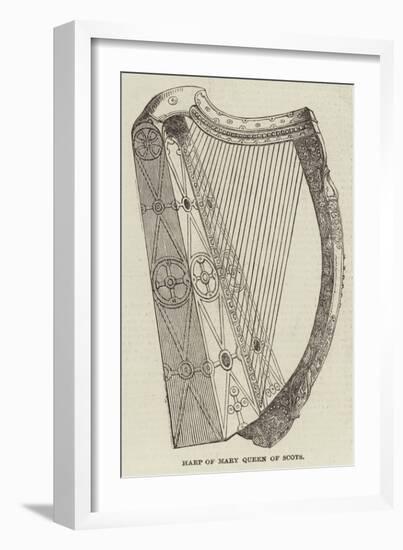 Harp of Mary Queen of Scots-null-Framed Giclee Print