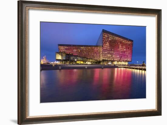 Harpa Concert Hall and Conference Centre in Reykjavik, Iceland, Polar Regions-Chris Hepburn-Framed Photographic Print