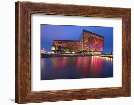 Harpa Concert Hall and Conference Centre in Reykjavik, Iceland, Polar Regions-Chris Hepburn-Framed Photographic Print