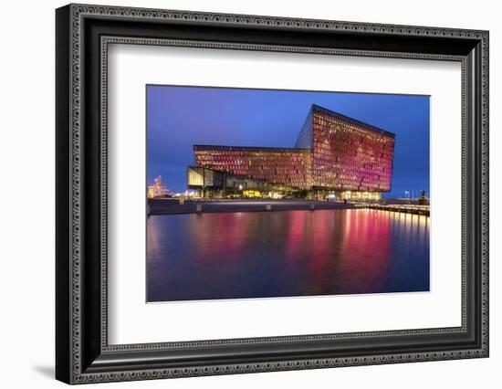 Harpa Concert Hall and Conference Centre in Reykjavik, Iceland, Polar Regions-Chris Hepburn-Framed Photographic Print