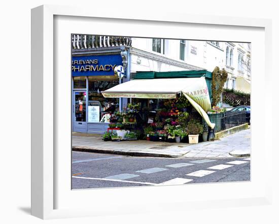 Harper and Toms Flowers, Notting Hill in London-Anna Siena-Framed Photographic Print