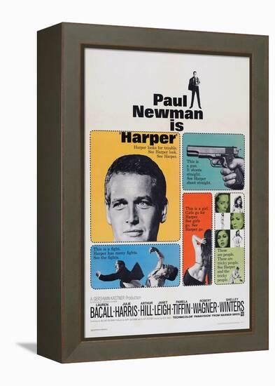 Harper, Paul Newman, Lauren Bacall, Janet Leigh, 1966-null-Framed Stretched Canvas