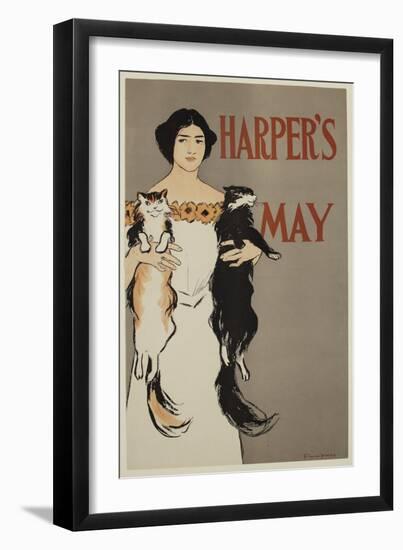 Harper's, 1896 (Commercial Litho & Relief Process Printed in Colour Ink)-Edward Penfield-Framed Giclee Print