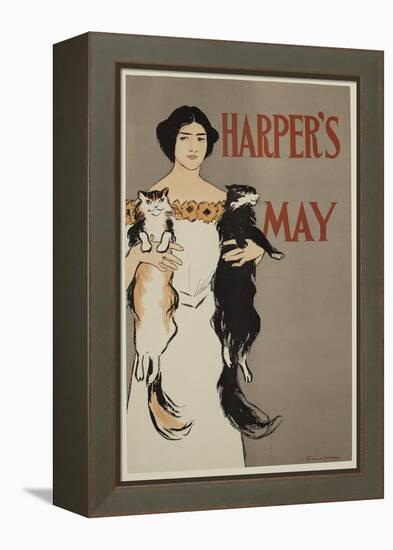 Harper's, 1896 (Commercial Litho & Relief Process Printed in Colour Ink)-Edward Penfield-Framed Premier Image Canvas