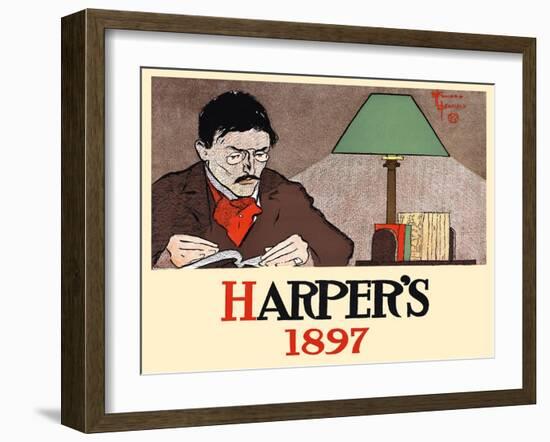 Harper's 1897-Edward Penfield-Framed Art Print