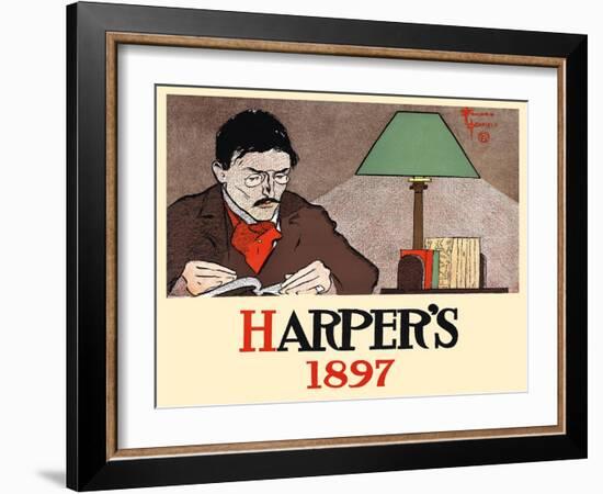 Harper's 1897-Edward Penfield-Framed Art Print