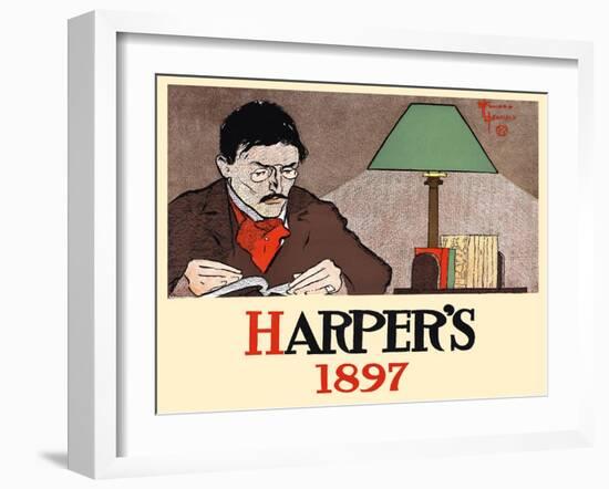 Harper's 1897-Edward Penfield-Framed Art Print