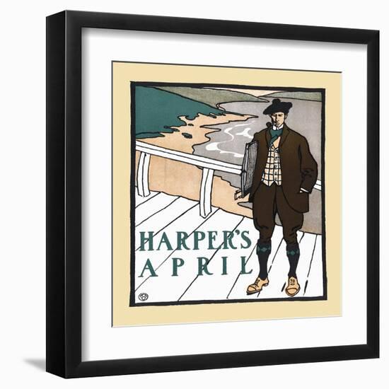 Harper's April-Edward Penfield-Framed Art Print