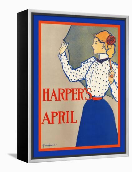 Harper's April-Edward Penfield-Framed Stretched Canvas