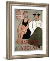 Harper's August, 1896-Edward Penfield-Framed Giclee Print