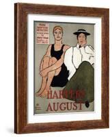 Harper's August, 1896-Edward Penfield-Framed Giclee Print