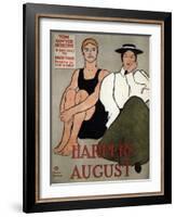 Harper's August, 1896-Edward Penfield-Framed Giclee Print