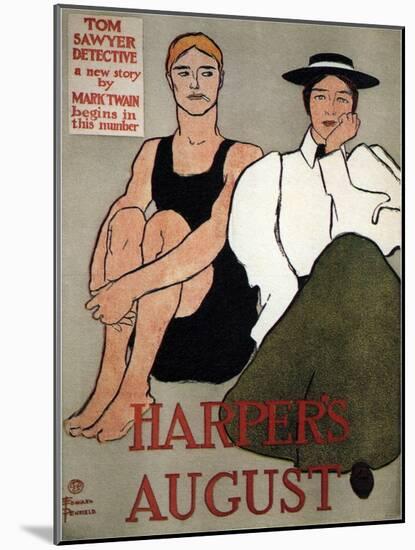 Harper's August, 1896-Edward Penfield-Mounted Giclee Print