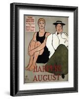 Harper's August, 1896-Edward Penfield-Framed Giclee Print
