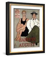 Harper's August, 1896-Edward Penfield-Framed Giclee Print