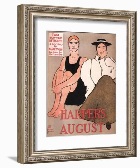 Harper's August, c.1896-Edward Penfield-Framed Giclee Print