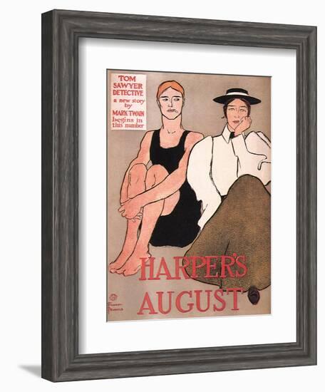 Harper's August, c.1896-Edward Penfield-Framed Giclee Print