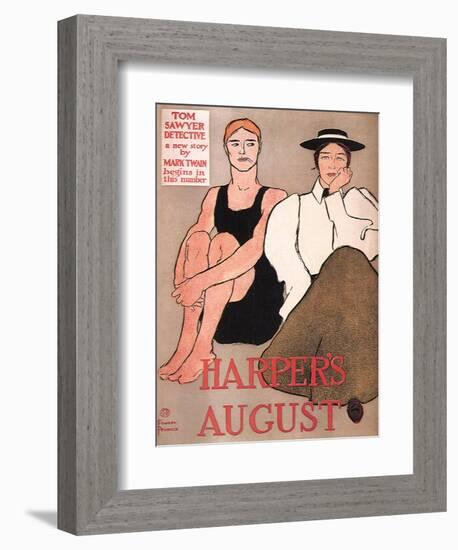 Harper's August, c.1896-Edward Penfield-Framed Giclee Print