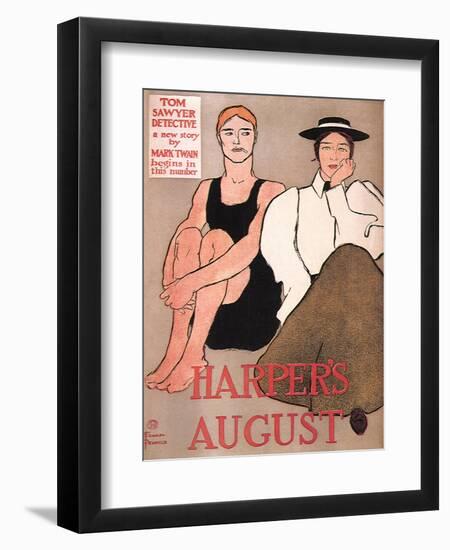 Harper's August, c.1896-Edward Penfield-Framed Giclee Print