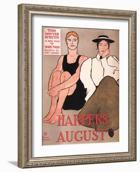 Harper's August, c.1896-Edward Penfield-Framed Giclee Print