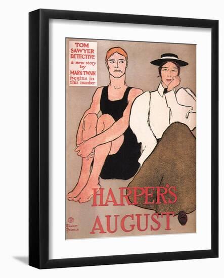 Harper's August, c.1896-Edward Penfield-Framed Giclee Print