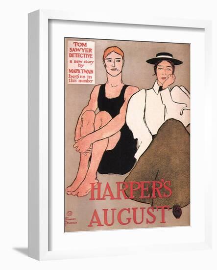 Harper's August, c.1896-Edward Penfield-Framed Giclee Print