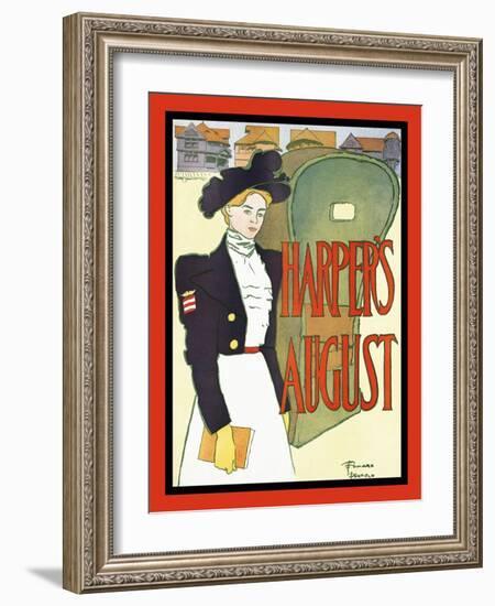 Harper's August-Edward Penfield-Framed Art Print