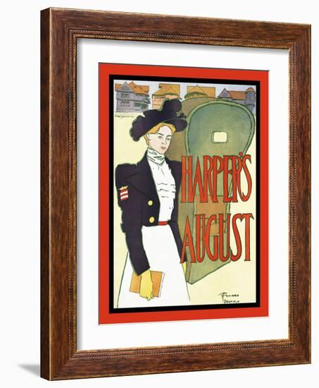 Harper's August-Edward Penfield-Framed Art Print