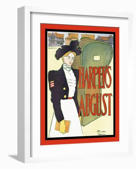 Harper's August-Edward Penfield-Framed Art Print